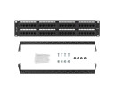 foto de PATCH PANEL LANBERG 48 PUERTOS 2U 19” CAT.6 NEGRO