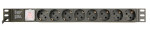 foto de UNI DISTRIBUCION ENERGIA PDU GEMBIRD 8 SCHUKO 1U 10A ENCHU C14 CABLE DE 3 M