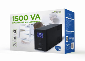 foto de SAI GEMBIRD CON USB Y DISPLAY LCD 1500 VA NEGRO