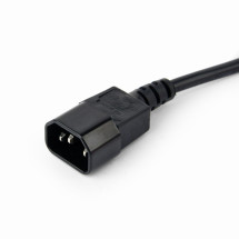 foto de REGLETA SAI GEMBIRD 3 SCHUKO INTER CON FUSIBLE 10 A ENC C14 CABLE 0 6 M NEGRO