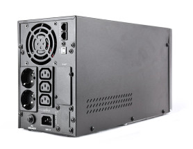 foto de SAI GEMBIRD ONDA SENOIDAL 2000 VA DISPLAY LCD 2 SCHUKO 3 SALI C13 USB NEGRO