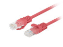foto de CABLE RED LANBERG LATIGUILLO CAT.6 UTP 1M ROJO FLUKE PASSED PACK 10 UD
