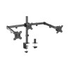 foto de SOPORTE MESA AISENS 3 MONITORES 7KG 13-27 GIRATORIO INCLINABLE NEGRO