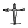 foto de SOPORTE DE MESA PRO AISENS CONTRAPESO GIRA E INCLI 2 MONITORES 17-27 6KG NEGRO