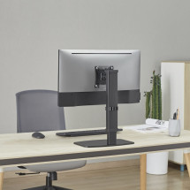 foto de SOPORTE MONITOR AISENS GIRATORIO E INCLINA MONITOR/TV 8KG 17-32 NEGRO