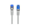 foto de CABLE RED LANBERG LATIGUILLO CAT.6A S/FTP LSZH CCA 0.25M GRIS FLUKE PASSED