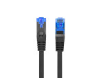 foto de CABLE RED LANBERG LATIGUILLO CAT.6A S/FTP LSZH CCA 0.5M NEGRO FLUKE PASSED