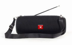 foto de ALTAVOZ PORTATIL GEMBIRD SPK-BT-17 COM RADIO FM 2X5W RMS BLUETOOTH NEGRO