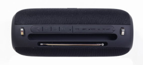 foto de ALTAVOZ PORTATIL GEMBIRD SPK-BT-17 COM RADIO FM 2X5W RMS BLUETOOTH NEGRO