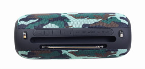 foto de ALTAVOZ PORTATIL GEMBIRD SPK-BT-17-CM COM RADIO FM 2X5W RMS BLUETOOTH CAMUFLAJE