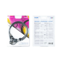 foto de CABLE SEGURIDAD TOOQ CON LLAVE PARA PORTATILES 1.5M