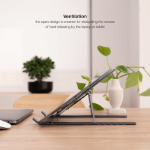 foto de SOPORTE ELEVADOR TOOQ ALUMINIO PLEGABLE PORTATILES GRIS