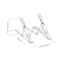 foto de SOPORTE ELEVADOR TOOQ ALUMINIO PLEGABLE PORTATILES GRIS