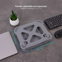 foto de SOPORTE ELEVADOR TOOQ ALUMINIO AJUSTABLE ERGON PORTATIL