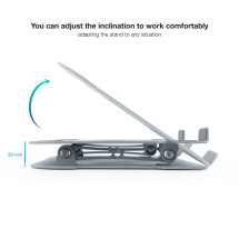 foto de SOPORTE ELEVADOR TOOQ ALUMINIO AJUSTABLE ERGON PORTATIL
