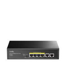 foto de SWITCH CUDY 6-PORT 10/100M POE+ SWITCH 60W