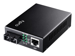 foto de CONVERSOR CUDY 10/100/1000M GIGABIT ETHERNET MEDIA CONVERTER