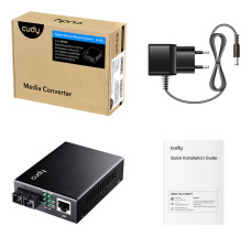 foto de CONVERSOR CUDY 10/100/1000M GIGABIT ETHERNET MEDIA CONVERTER