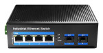 foto de SWITCH CUDY 4-PORT GIGABIT INDUSTRIAL POE WITH 2 GIGABIT SFP PORT