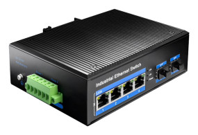 foto de SWITCH CUDY 4-PORT GIGABIT INDUSTRIAL POE WITH 2 GIGABIT SFP PORT