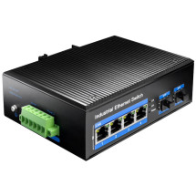 foto de SWITCH CUDY 4-PORT GIGABIT INDUSTRIAL POE WITH 2 GIGABIT SFP PORT
