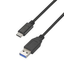 foto de CABLE AISENS USB 3.1 GEN2 10GBPS 3A TIPO USB-C M-A M NEGRO 0,5mts