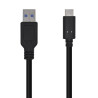 foto de AISENS CABLE USB 3.1 GEN2 10GBPS 3A TIPO USB-C M-A M NEGRO 0.5M