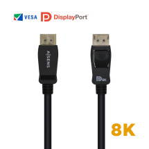 foto de CABLE AISENS DISPLAYPORT CERTIFICADO V1.4 8K60HZ M/M 2.0M NEGRO