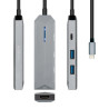 foto de HUB AISENS USB-C DOCK 4 EN 1 USB-C A 1xHDMI 2xUSB 1xPD GRIS 15CM
