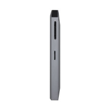 foto de HUB AISENS USB-C DOCK 8 EN 1 USB-C 1xHDMI 1xRJ45 3xUSB 1xPD 1xSD 1xMICR-SD 15CM