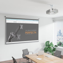 foto de SOPORTE PROYECTOR AISENS UNIVERSAL TECHO GIRATORIO INCLINABLE BLANCO