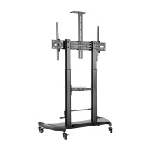 foto de SOPORTE SUELO AISENS RUEDAS/MANIVELA/BANDEJA DVI CAMARA/MONITOR 60-100/100KG