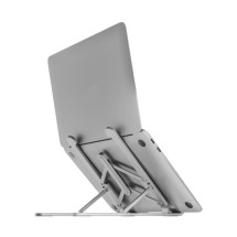 foto de SOPORTE SOBREMESA AISENS AJUSTABLE PARA PORTATIL TABLET PLATA