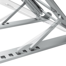 foto de SOPORTE SOBREMESA AISENS AJUSTABLE PARA PORTATIL TABLET PLATA