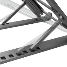 foto de SOPORTE SOBREMESA AISENS AJUSTABLE PARA PORTATIL TABLET GRIS OSCURO