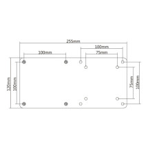 foto de SOPORTE MINI PC AISENS VESA 75×75, 100×100 3KG NEGRO