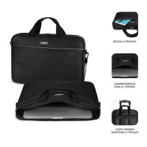 foto de KIT MALETIN+RATON SUBBLIM LAPTOP BAG 15,6 NEGRO