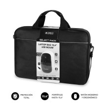 foto de KIT MALETIN+RATON SUBBLIM LAPTOP BAG 15,6 NEGRO