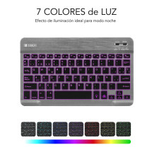 foto de TECLADO SUBBLIM SMART BACKLIT BLUETOOTH RETROILUMINDO GRIS