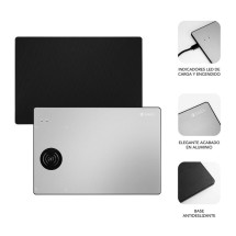 foto de CARGADOR SUBBLIM MOUSEPAD WIRELESS CHARGER ALUMINUM SILVER 10W