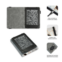 foto de FUNDA TABLET SUBBLIM CLEVER EBOOK CASE 6 MARMOL NEGRO