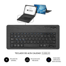 foto de FUNDA TABLET SUBBLIM KEYTAB PRO BT TRENDY MARMOL AZUL