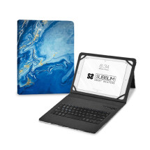 foto de FUNDA TABLET SUBBLIM KEYTAB PRO BT TRENDY MARMOL AZUL