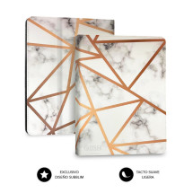 foto de FUNDA TABLET SUBBLIM KEYTAB PRO BT TRENDY MARMOL BLANCO