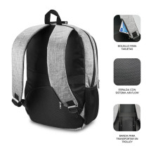 foto de MOCHILA SUBBLIM URBAN LOCK BACKPACK 16 GREY