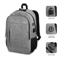 foto de MOCHILA SUBBLIM URBAN LOCK BACKPACK 16 GREY
