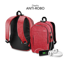 foto de MOCHILA SUBBLIM URBAN LOCK BACKPACK 16 RED