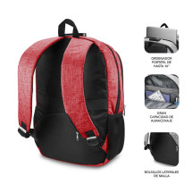 foto de MOCHILA SUBBLIM URBAN LOCK BACKPACK 16 RED
