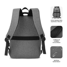 foto de MOCHILA SUBBLIM CITY BACKPACK 15,6 GREY
