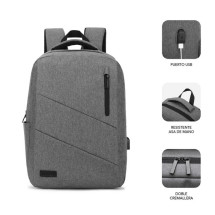foto de MOCHILA SUBBLIM CITY BACKPACK 15,6 GREY